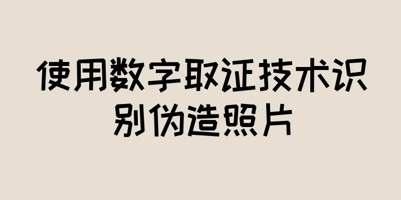 使用数字取证技术识别伪造照片