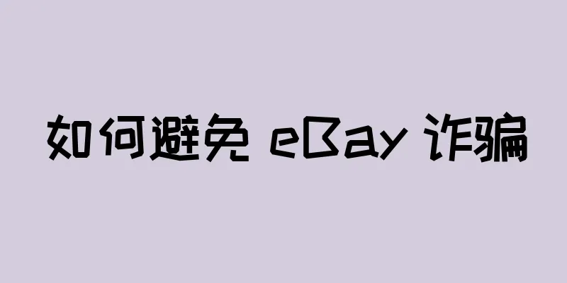 如何避免 eBay 诈骗