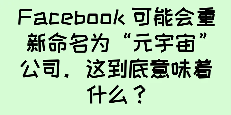 Facebook 可能会重新命名为“元宇宙”公司。这到底意味着什么？