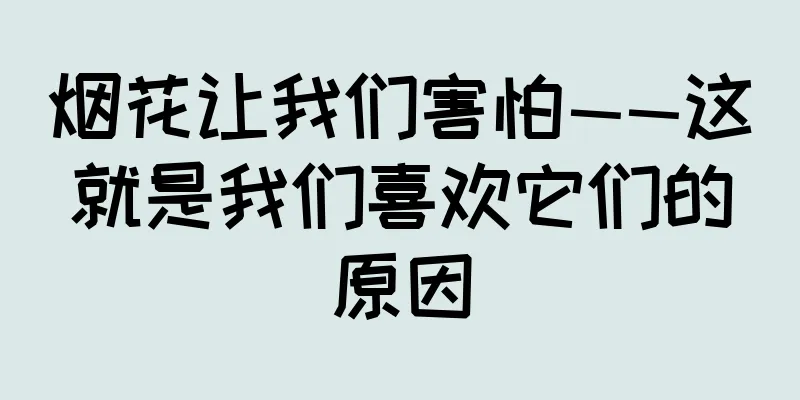 烟花让我们害怕——这就是我们喜欢它们的原因