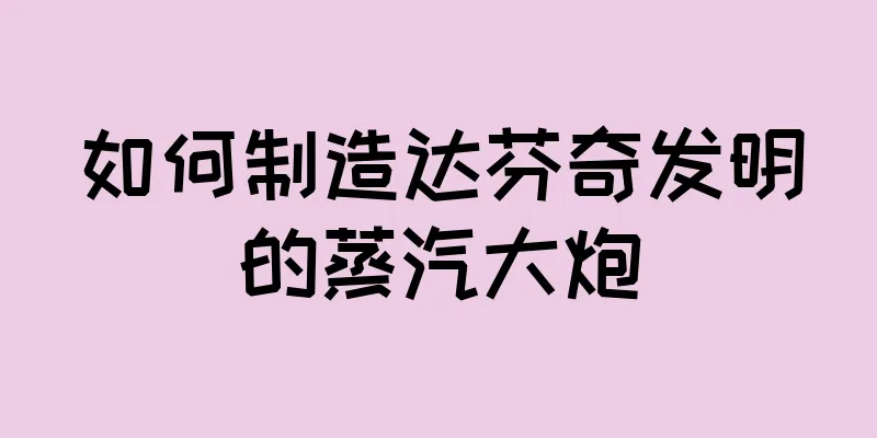 如何制造达芬奇发明的蒸汽大炮