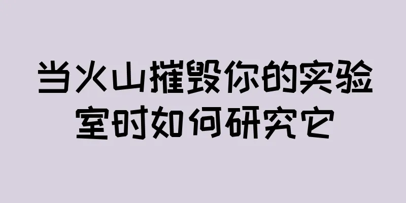 当火山摧毁你的实验室时如何研究它
