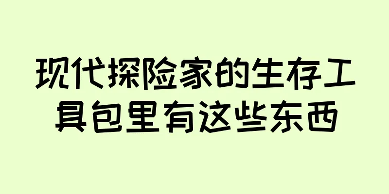 现代探险家的生存工具包里有这些东西
