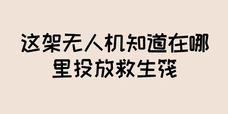 这架无人机知道在哪里投放救生筏