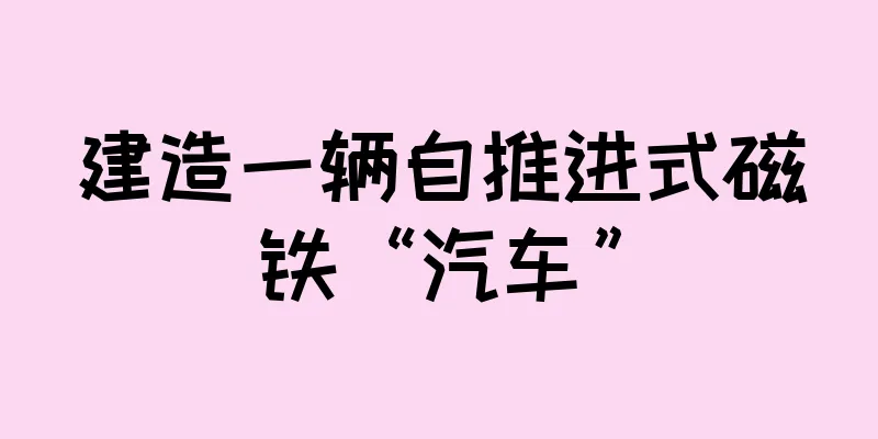 建造一辆自推进式磁铁“汽车”