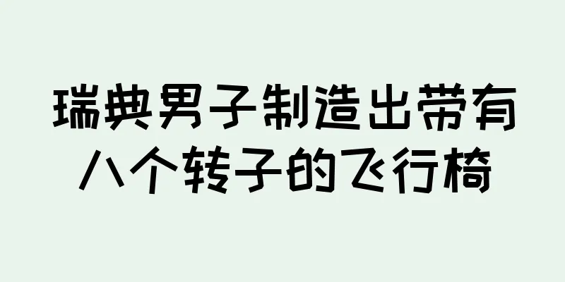 瑞典男子制造出带有八个转子的飞行椅