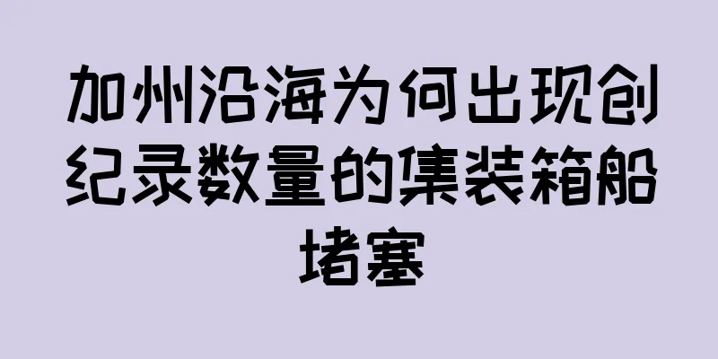 加州沿海为何出现创纪录数量的集装箱船堵塞