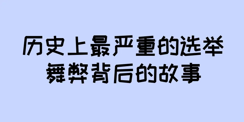 历史上最严重的选举舞弊背后的故事