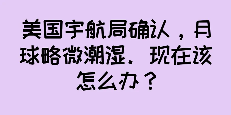 美国宇航局确认，月球略微潮湿。现在该怎么办？