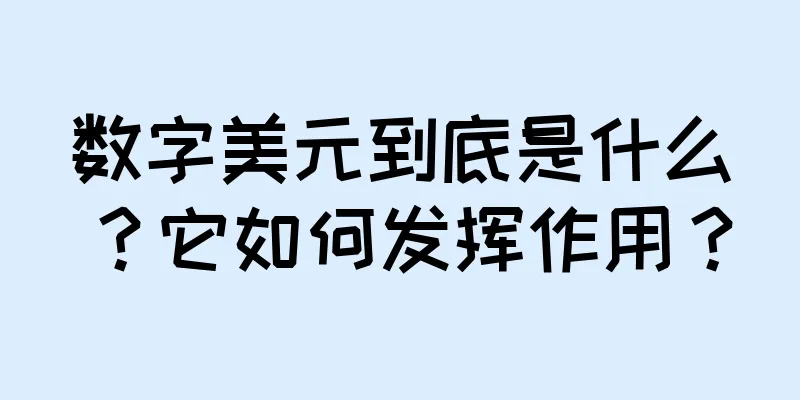 数字美元到底是什么？它如何发挥作用？