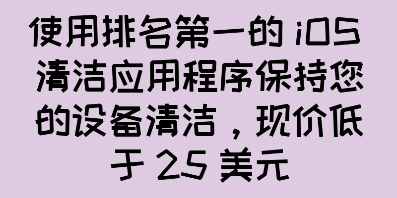使用排名第一的 iOS 清洁应用程序保持您的设备清洁，现价低于 25 美元