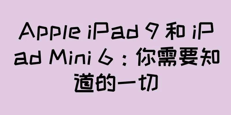 Apple iPad 9 和 iPad Mini 6：你需要知道的一切