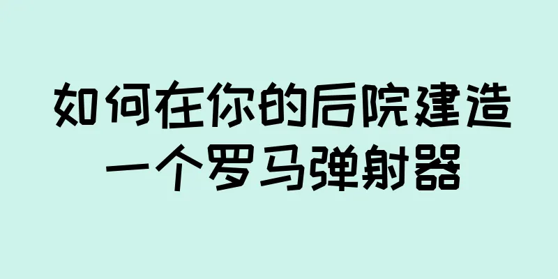 如何在你的后院建造一个罗马弹射器
