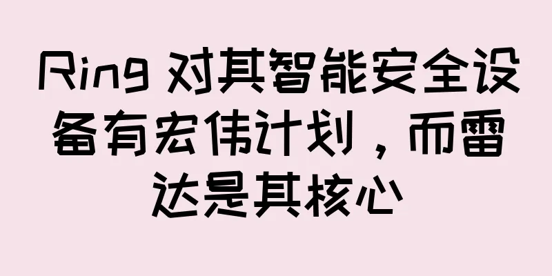 Ring 对其智能安全设备有宏伟计划，而雷达是其核心
