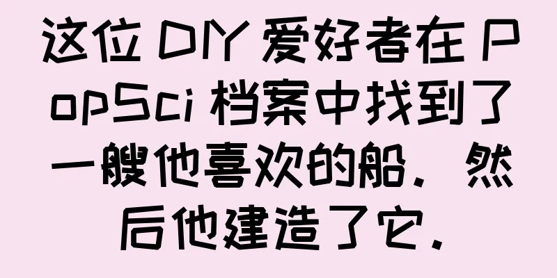 这位 DIY 爱好者在 PopSci 档案中找到了一艘他喜欢的船。然后他建造了它。