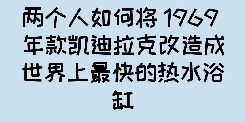 两个人如何将 1969 年款凯迪拉克改造成世界上最快的热水浴缸