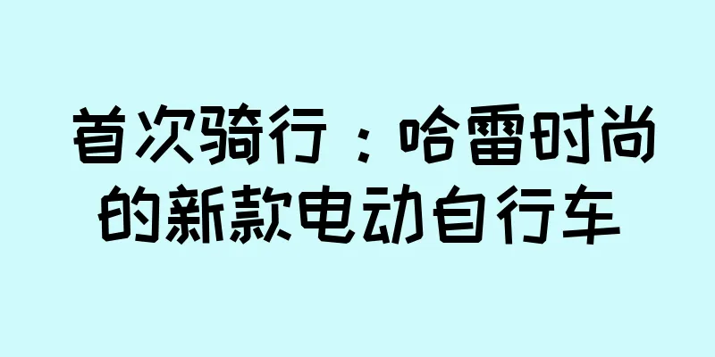 首次骑行：哈雷时尚的新款电动自行车