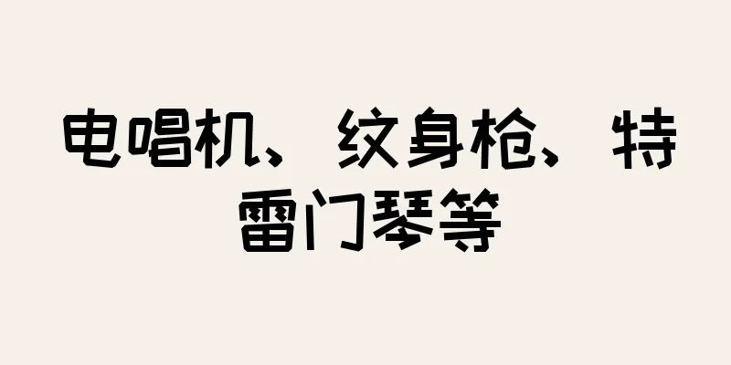电唱机、纹身枪、特雷门琴等