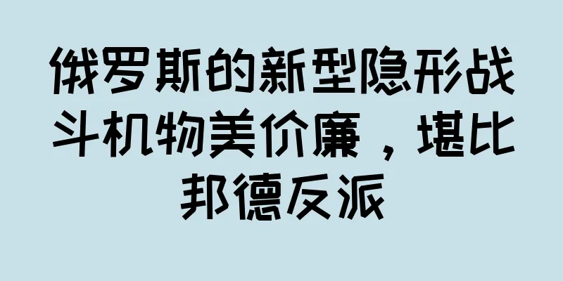 俄罗斯的新型隐形战斗机物美价廉，堪比邦德反派