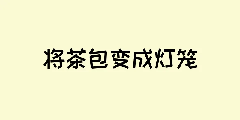 将茶包变成灯笼