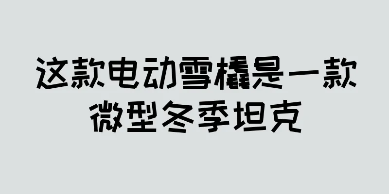 这款电动雪橇是一款微型冬季坦克