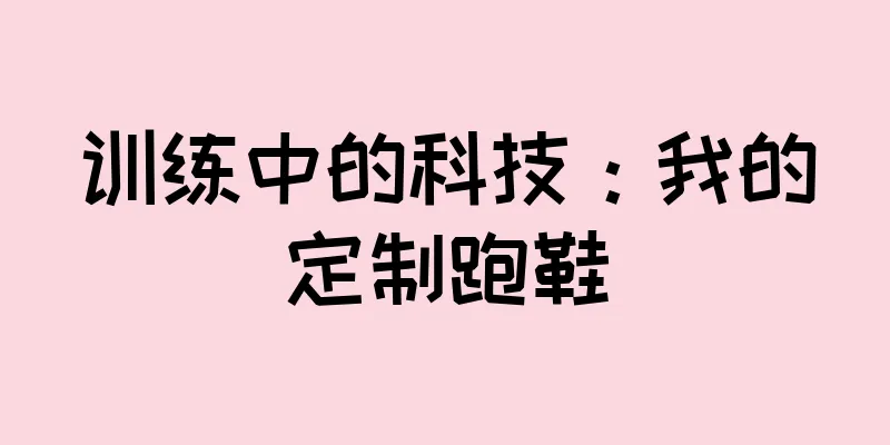 训练中的科技：我的定制跑鞋