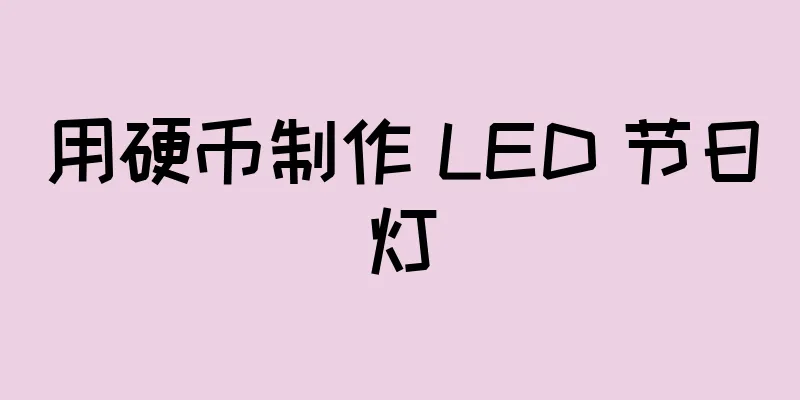 用硬币制作 LED 节日灯