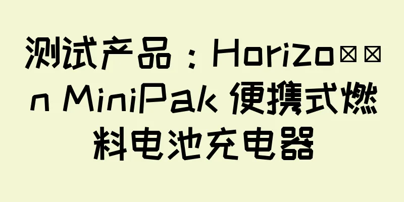 测试产品：Horizo​​n MiniPak 便携式燃料电池充电器