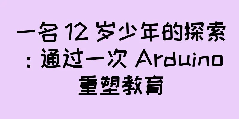 一名 12 岁少年的探索：通过一次 Arduino 重塑教育