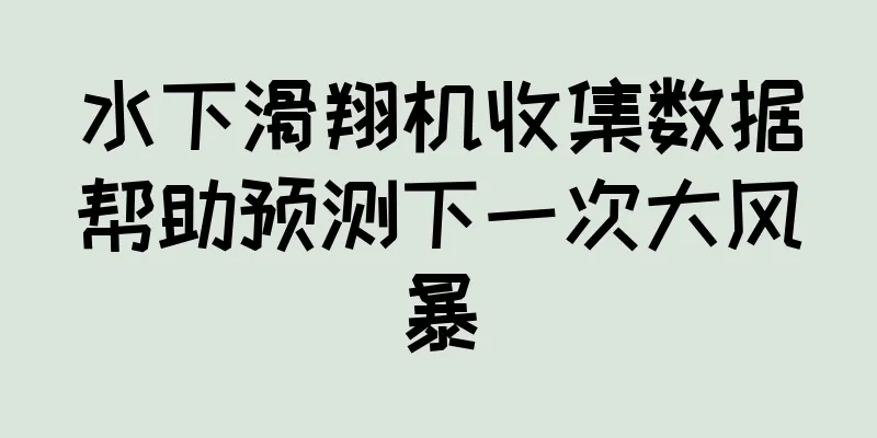 水下滑翔机收集数据帮助预测下一次大风暴