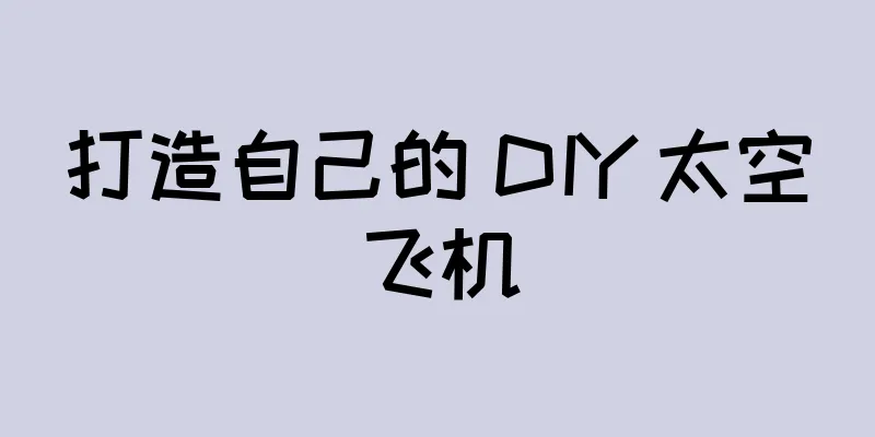 打造自己的 DIY 太空飞机