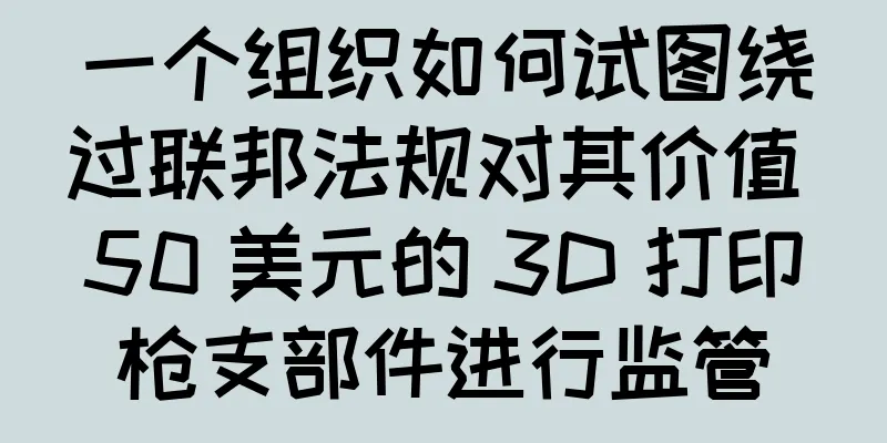 一个组织如何试图绕过联邦法规对其价值 50 美元的 3D 打印枪支部件进行监管