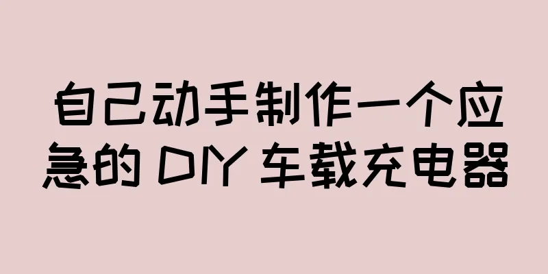 自己动手制作一个应急的 DIY 车载充电器