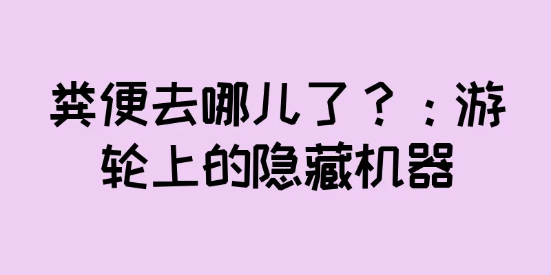 粪便去哪儿了？：游轮上的隐藏机器