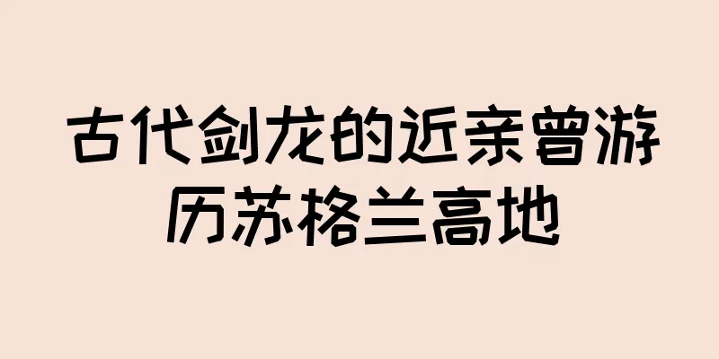 古代剑龙的近亲曾游历苏格兰高地