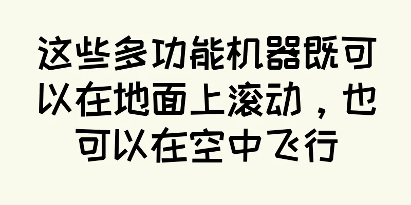 这些多功能机器既可以在地面上滚动，也可以在空中飞行