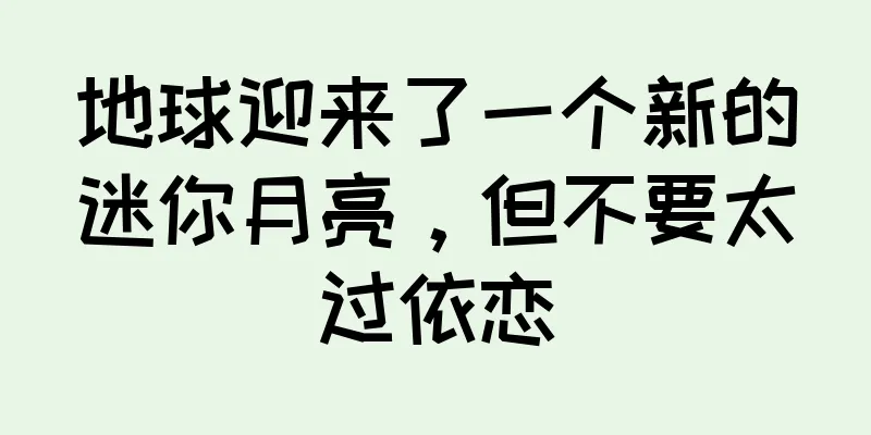 地球迎来了一个新的迷你月亮，但不要太过依恋