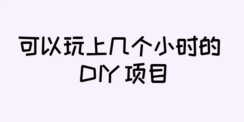 可以玩上几个小时的 DIY 项目