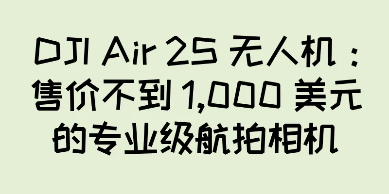 DJI Air 2S 无人机：售价不到 1,000 美元的专业级航拍相机