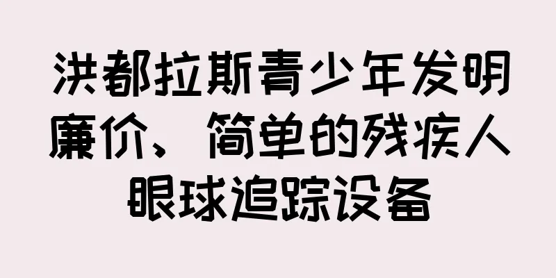 洪都拉斯青少年发明廉价、简单的残疾人眼球追踪设备