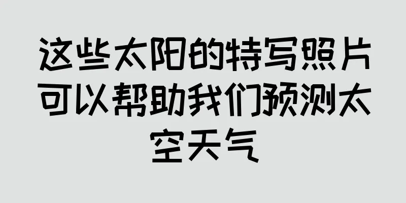 这些太阳的特写照片可以帮助我们预测太空天气