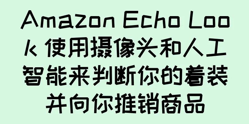 Amazon Echo Look 使用摄像头和人工智能来判断你的着装并向你推销商品