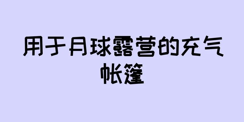 用于月球露营的充气帐篷