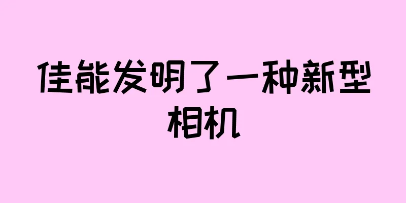 佳能发明了一种新型相机