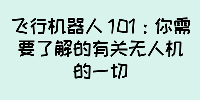 飞行机器人 101：你需要了解的有关无人机的一切