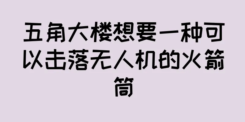 五角大楼想要一种可以击落无人机的火箭筒