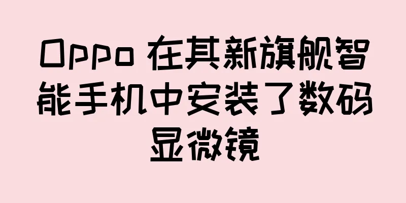 Oppo 在其新旗舰智能手机中安装了数码显微镜