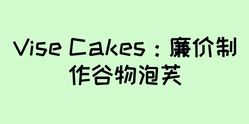 Vise Cakes：廉价制作谷物泡芙