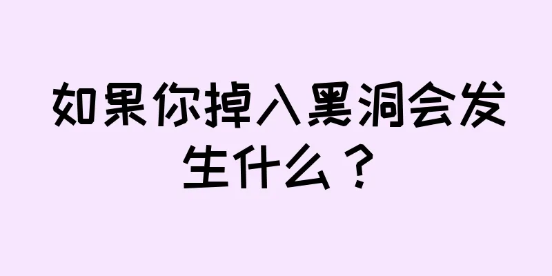 如果你掉入黑洞会发生什么？