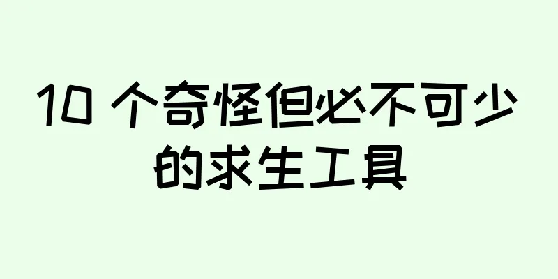 10 个奇怪但必不可少的求生工具